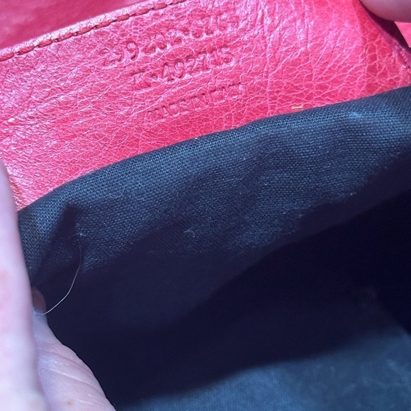 Balenciaga red city bowling  bag. Leather. With dust bag and mirror. Large - Picture 7 of 13